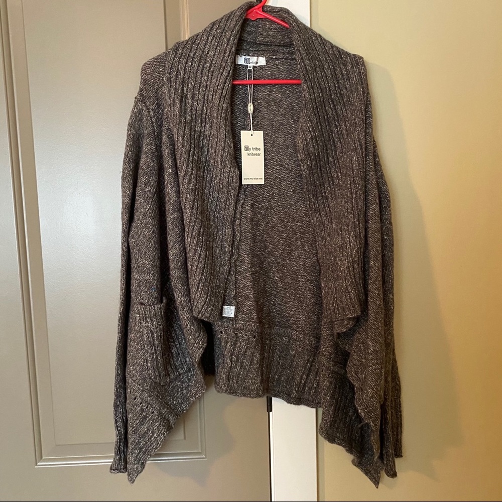 My Tribe Grey Open Cardigan Small and Med